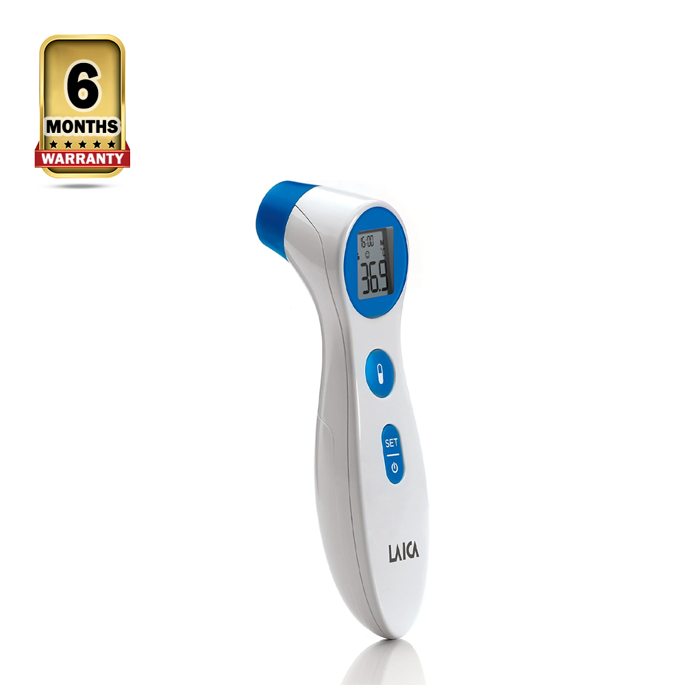 Laica TH1000 Non-contact Infrared Thermometer - White and Blue