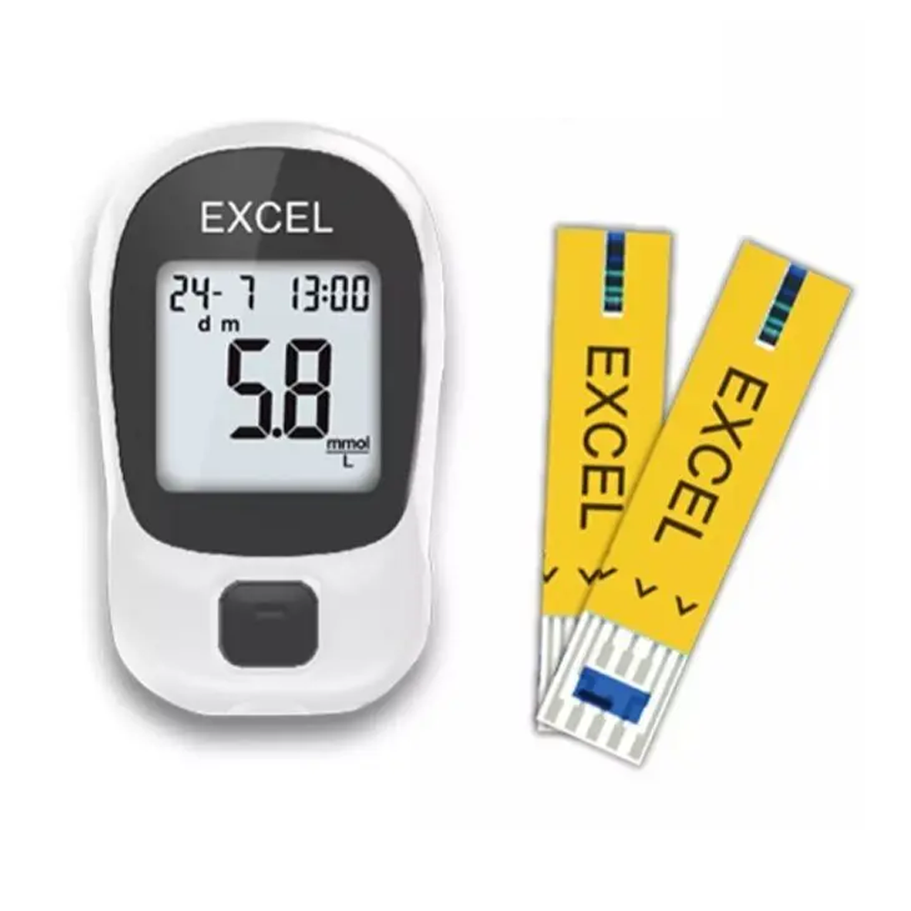 excel-blood-glucose-monitoring-system-glucometer-white