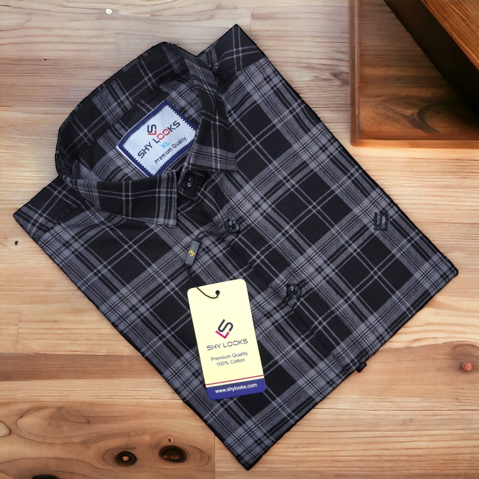 Cotton full Sleeve Check Shirt  For Men - Multicolor - OP527