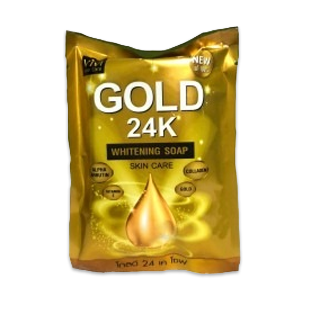 Vivi Skin Care Gold 24k Whitening Soap - 80gm