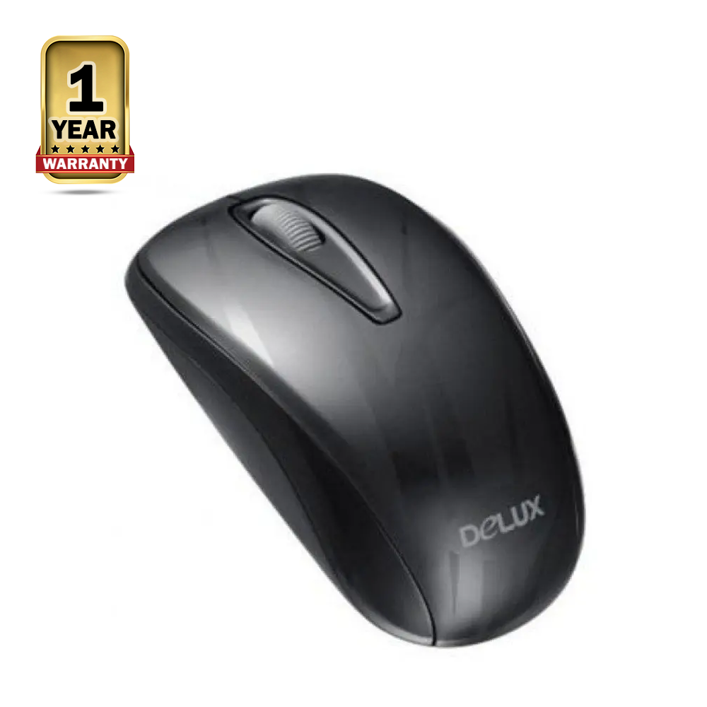 Delux M107 Wireless Mouse - Black