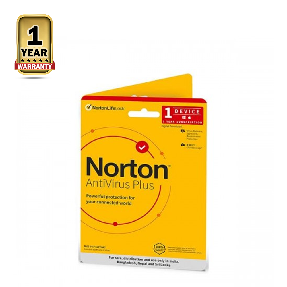 Norton Antivirus Plus - 1 User 1 Year - AT-NT-N-0001