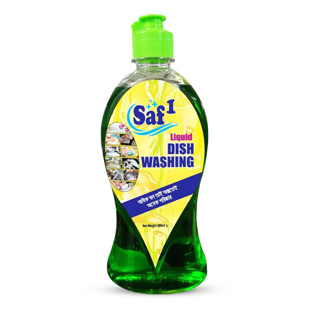 Saf1 Lemon Dish Washing Liquid - 500ml