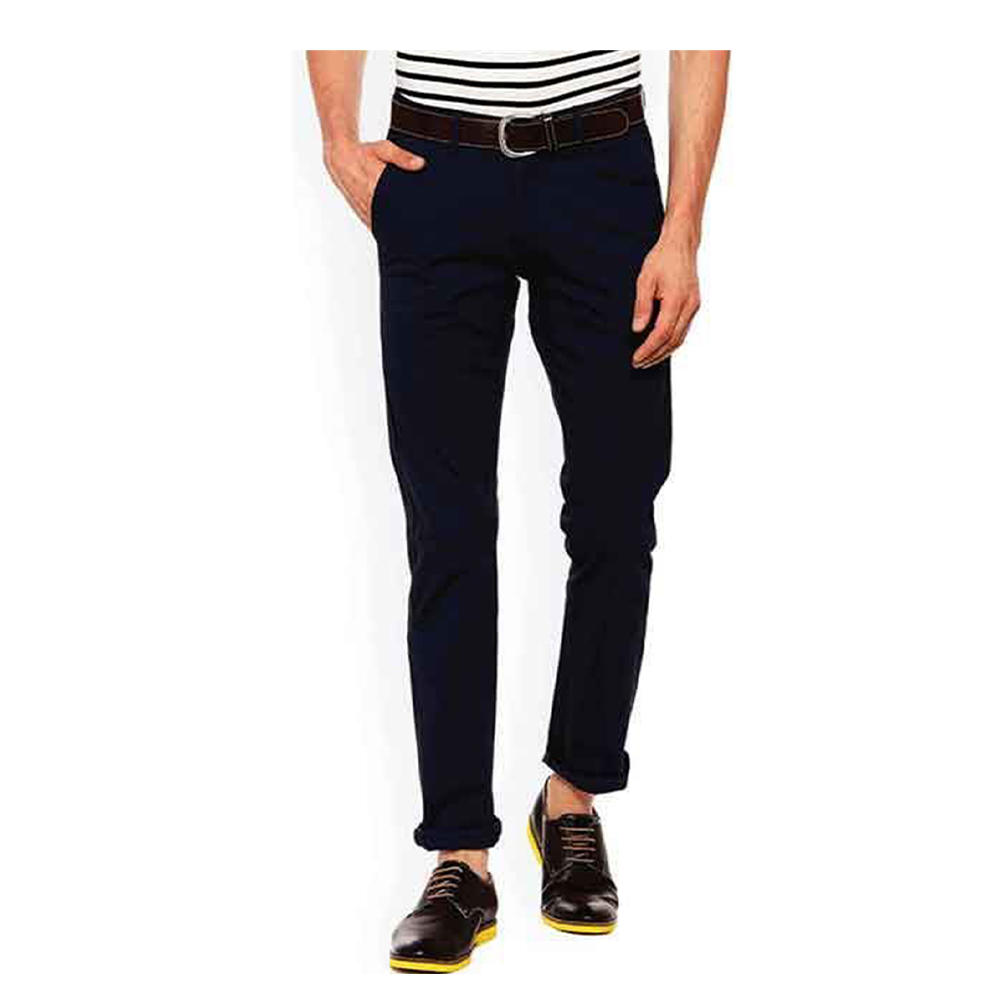 Cotton Chinos Gabardine Pant For Men - Royal Blue - NZ-3101