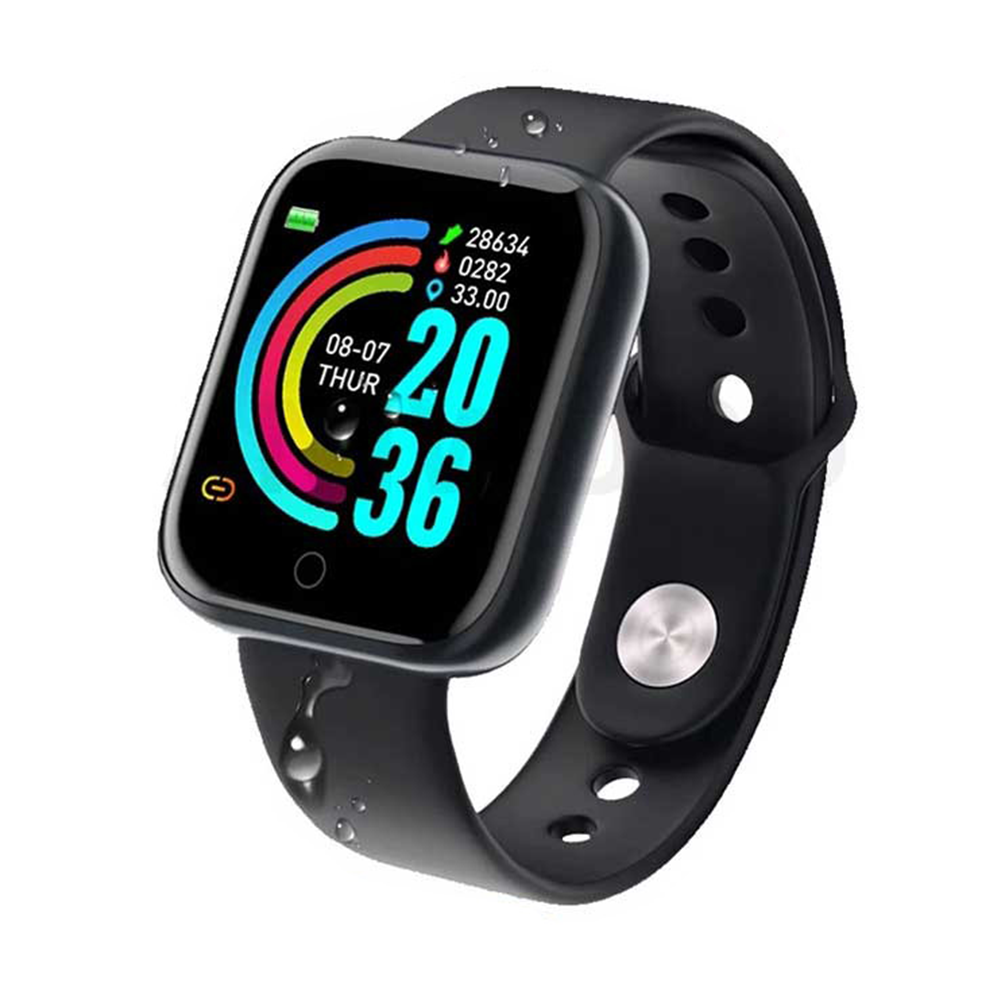 Y68S Bluetooth Smartwatch Black