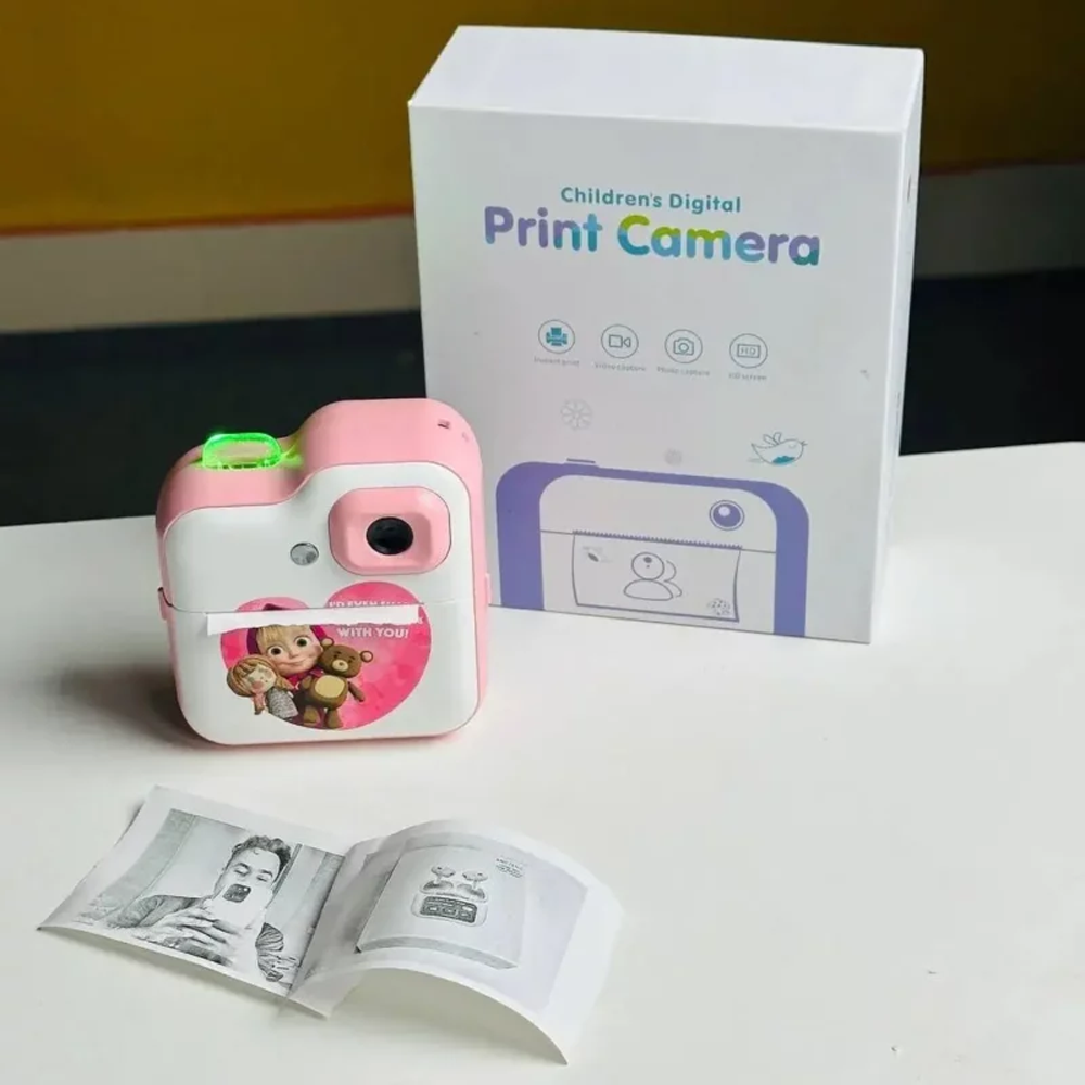 Instant Print Digital Camera For Kids - Masha Version