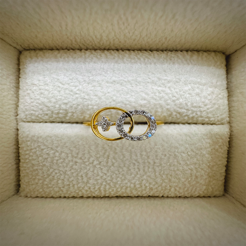 Diamond Ring For Women - 0.08Ct - DZ-DR02211