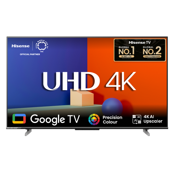 Hisense 43A6F3 4K Google TV - 43 Inch - Black