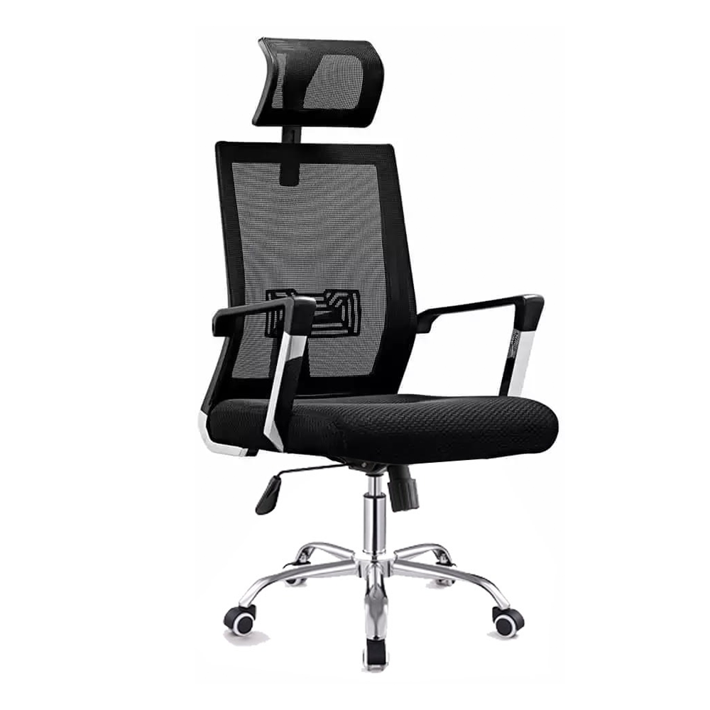 Mesh Adjustable Lock System High Back Executive Chair - Black - CKC-355