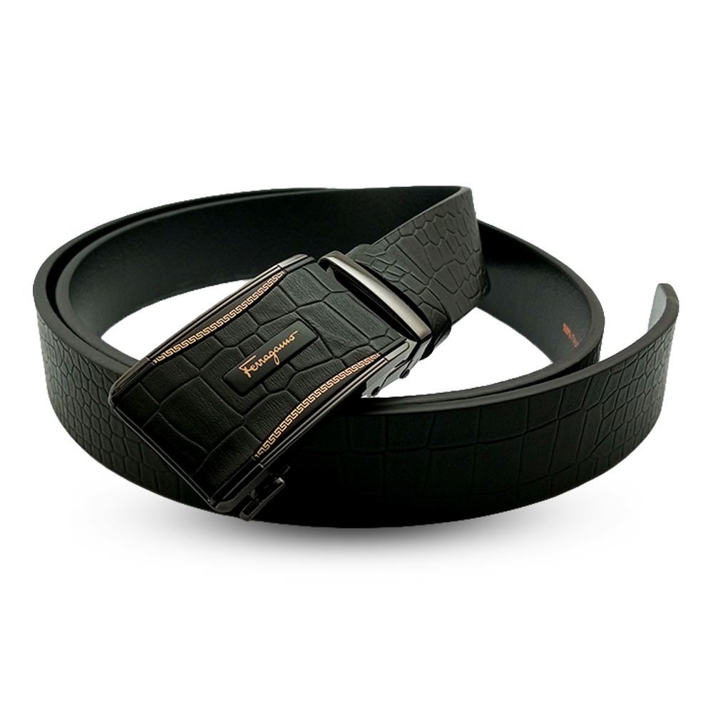 Leather Belt for Men - Black