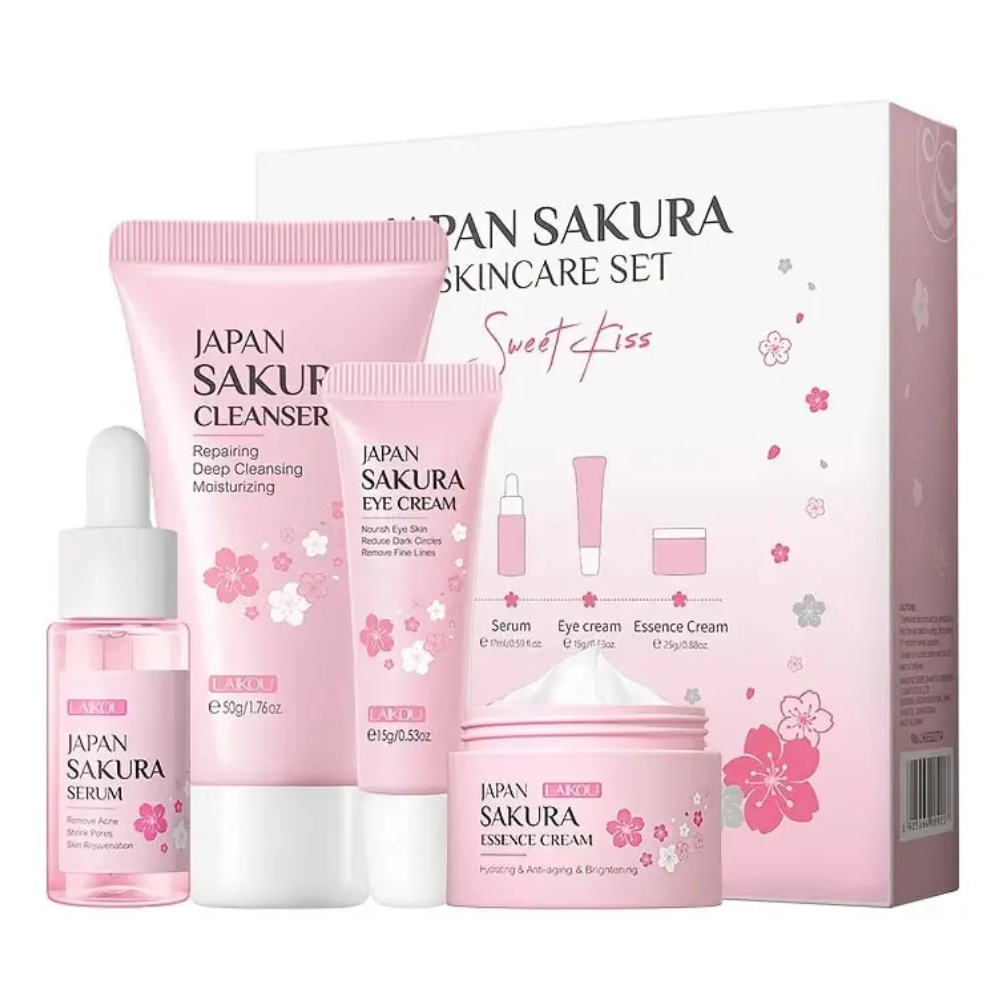 Laikou japan Sakura Skin Care Set - Sweet Kiss - 4 pcs - LB112