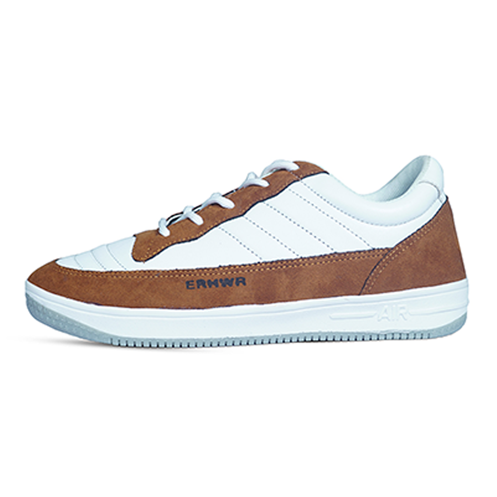 PU Leather Sneakers for Men Mustard F8