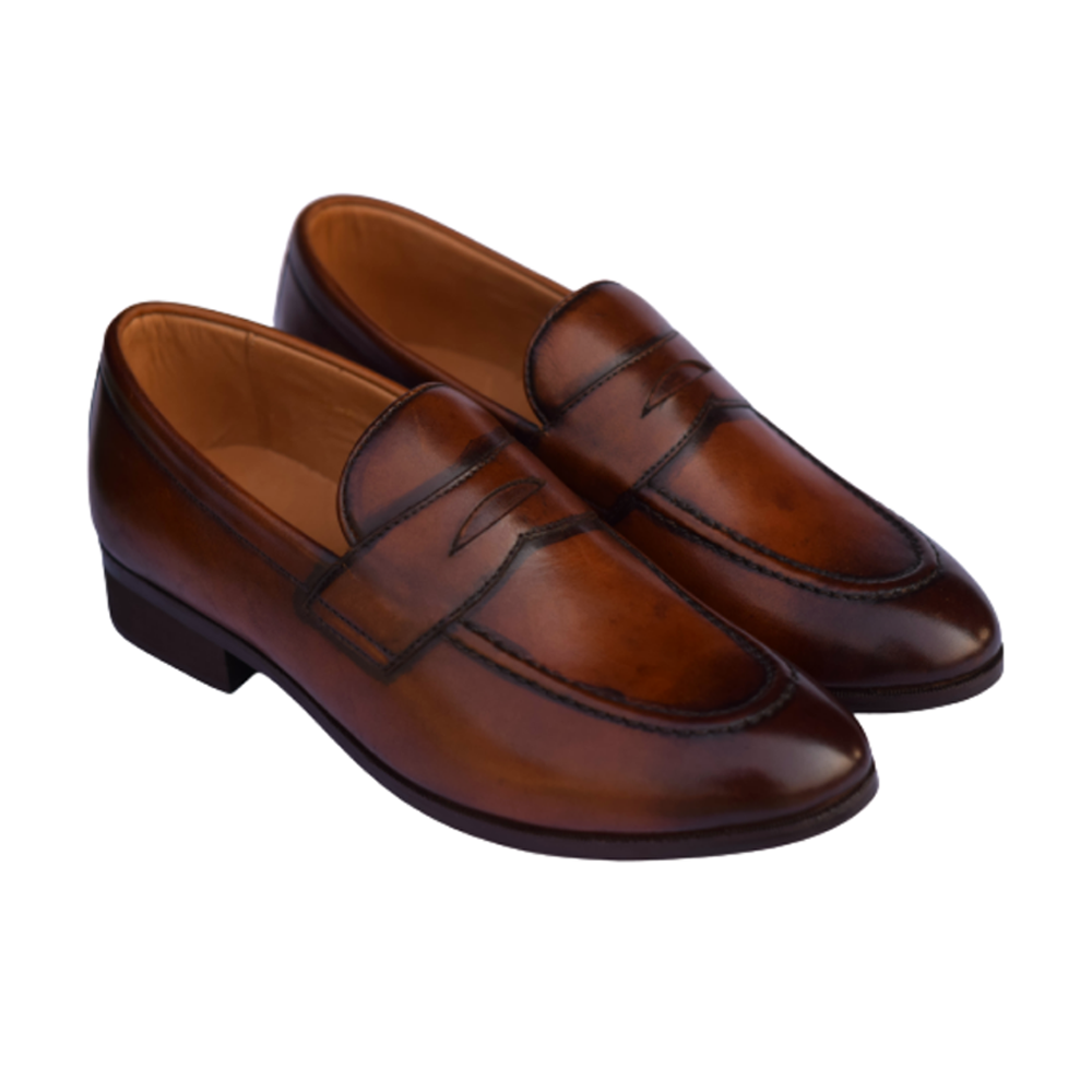 Bracket Loafer Leather Shoe for Men - PLS -01