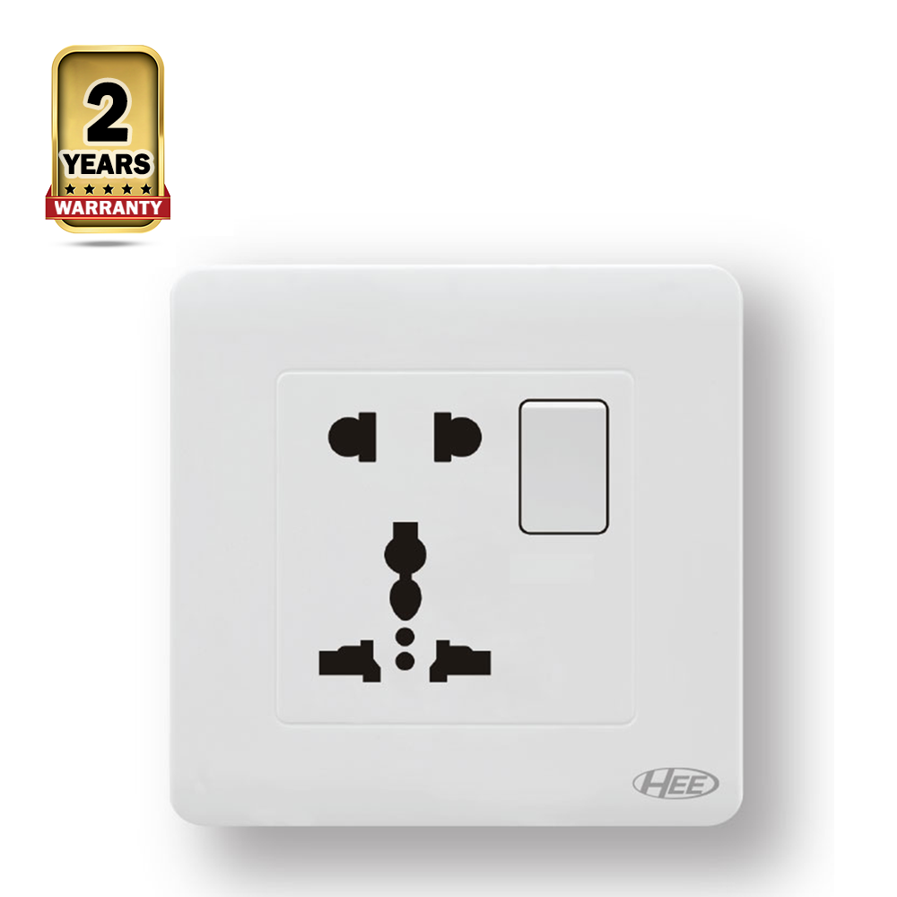 HEE Rose White 5 Pin MF Socket with Switch