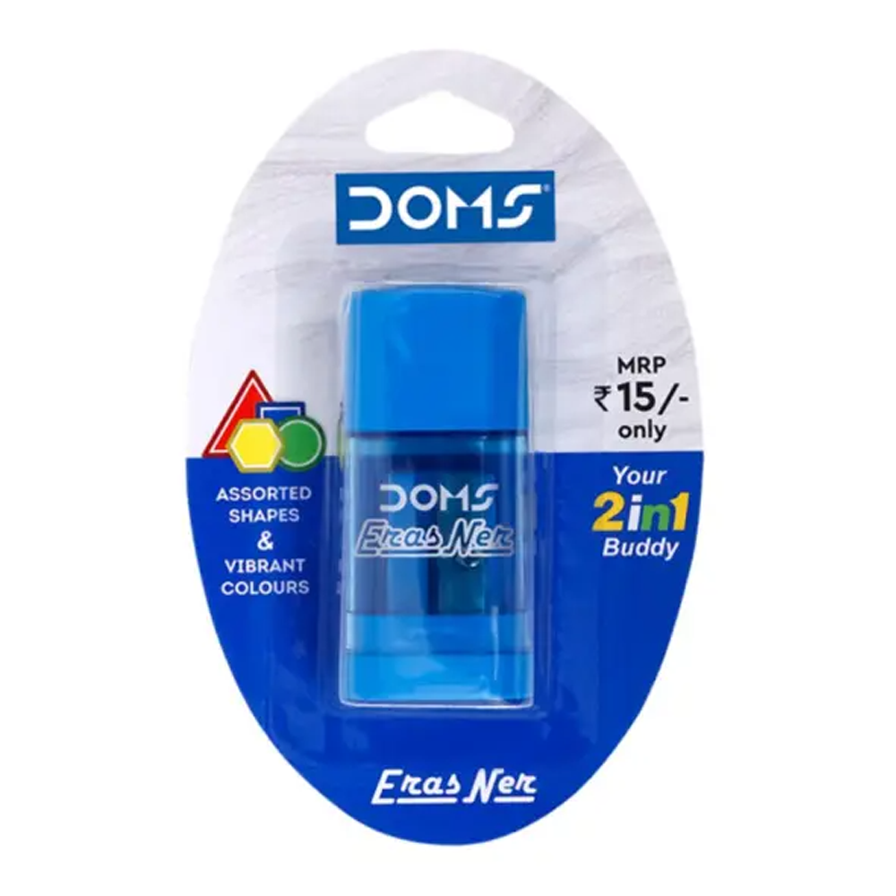 DOMS 2 in 1 Sharpener and Eraser