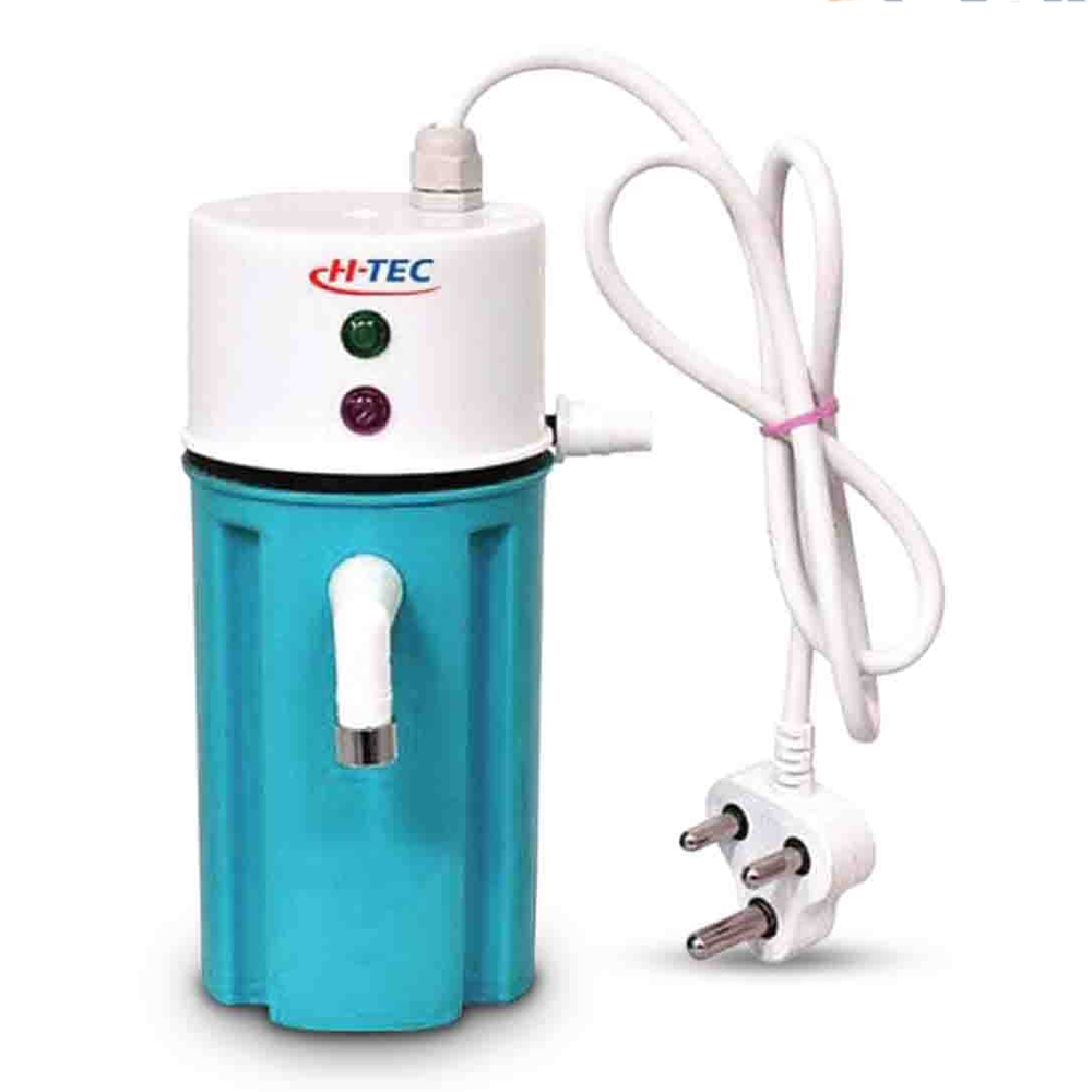 H-TEC Portable Instant Water Heater - 3000 Watt - White and Blue 