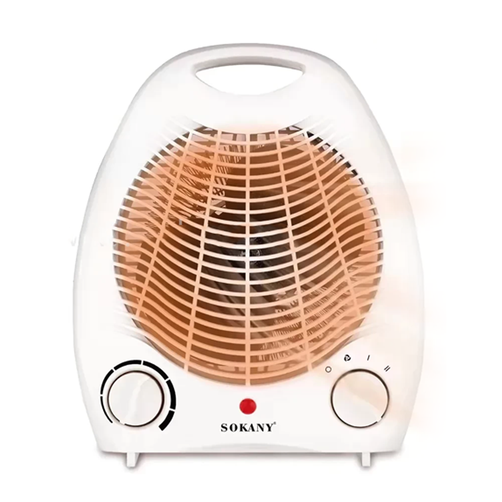 Electric Room Heater - White and Orange - SK-1650