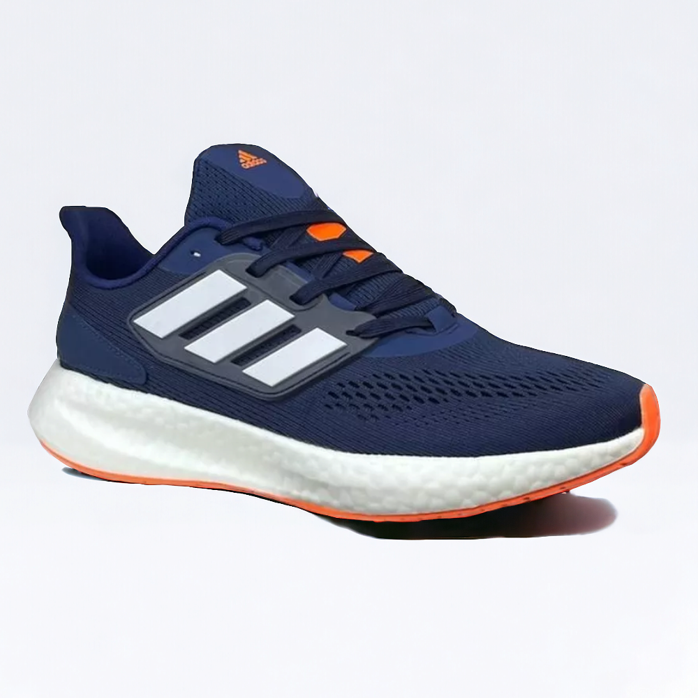 Mesh Pureboost 22 Running Shoes For Men - Navy and Orange - Mastercopy