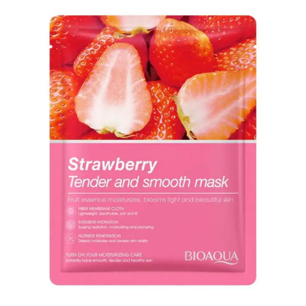 BIOAQUA Strawberry Tender and Smooth Sheet Mask - 25gm