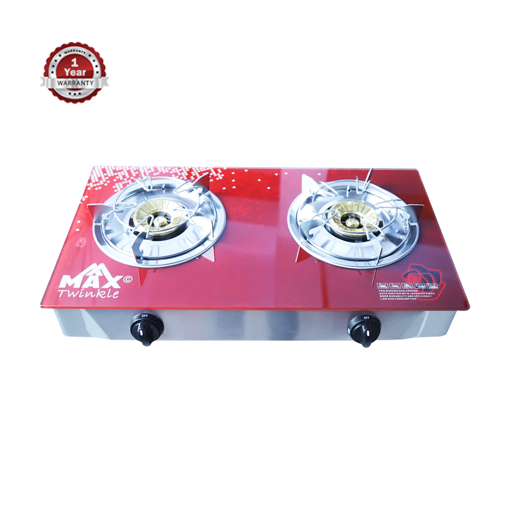 MAX MX-402 Twinkle Double Burner Gas Stove