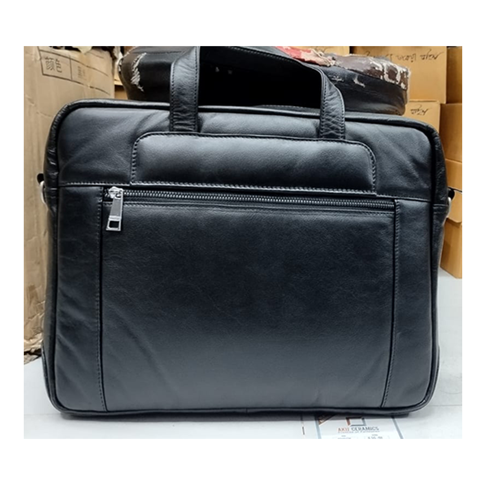 Leather Bag for Men - Black