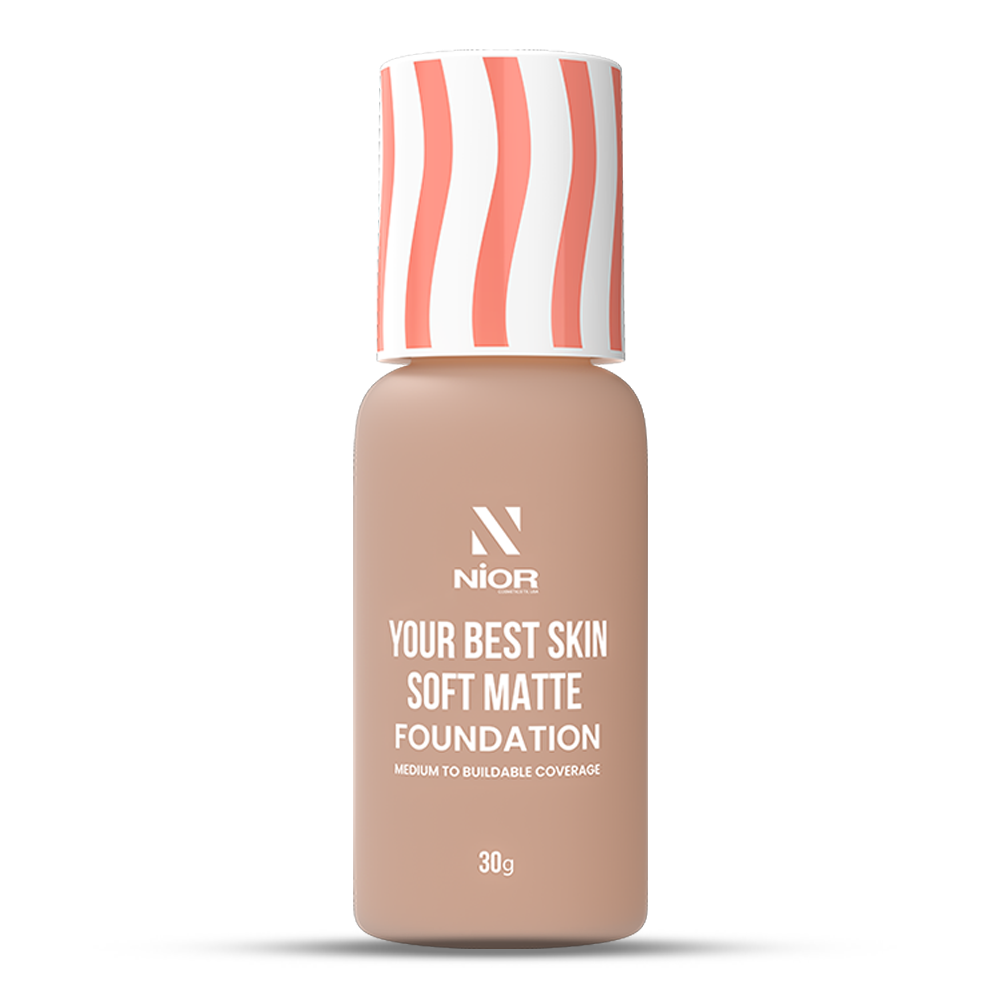 Nior Your Best Skin Soft Matte Foundation - 30ml - Golden Tan