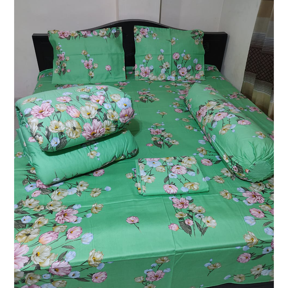 Twill Cotton Comforter Set Five In One Multicolor CFS68