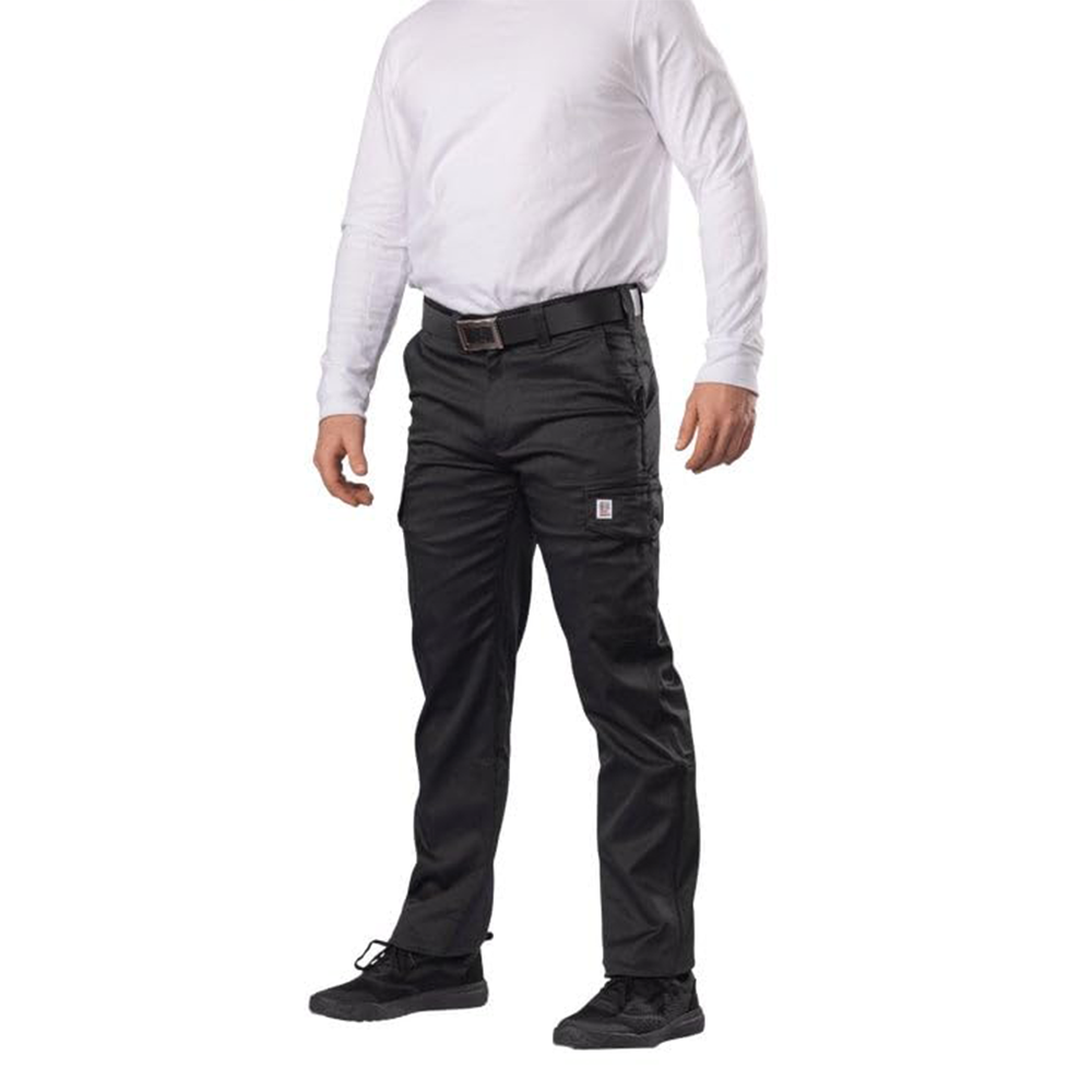 Mixed Fabrics Cargo Pant For Men - Black