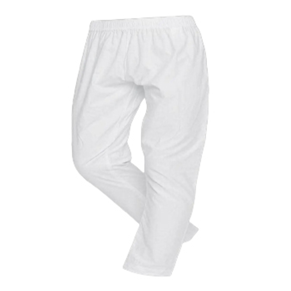 Cotton Loose Fit Stitch Paijama for Men - White - PJ-02