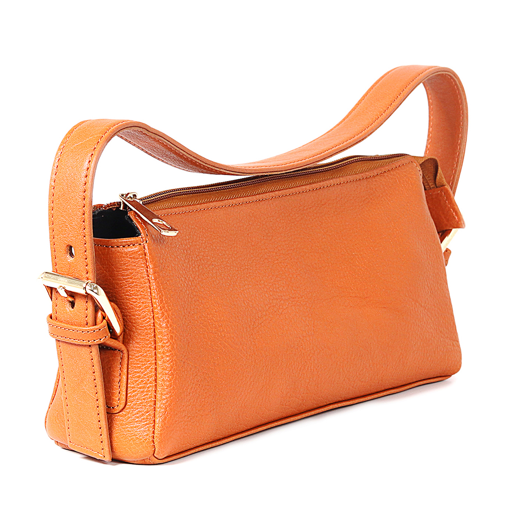 Zays Leather Ladies Hand Bag - BG11 - OrangeRed