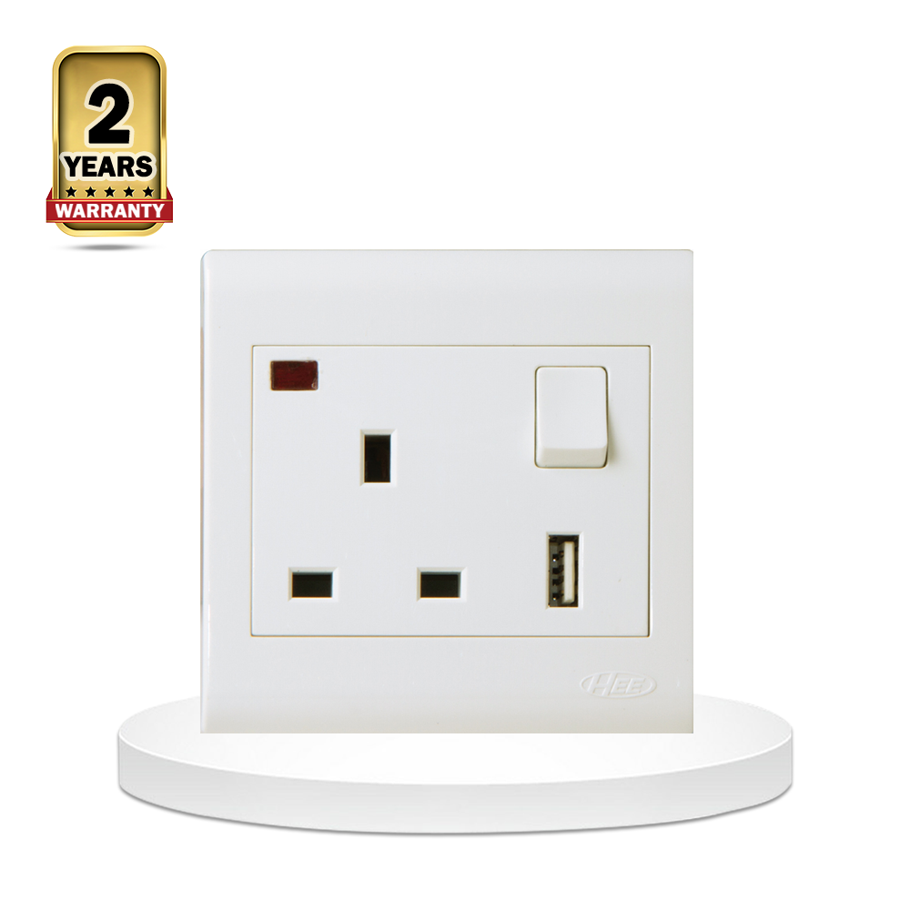 Classic 13A 3pin Socket with USB and switch