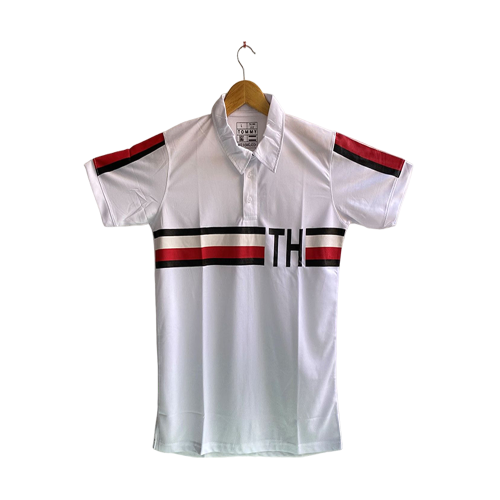 Mash Polo Shirt For Men - White - NTOMM0PT001 