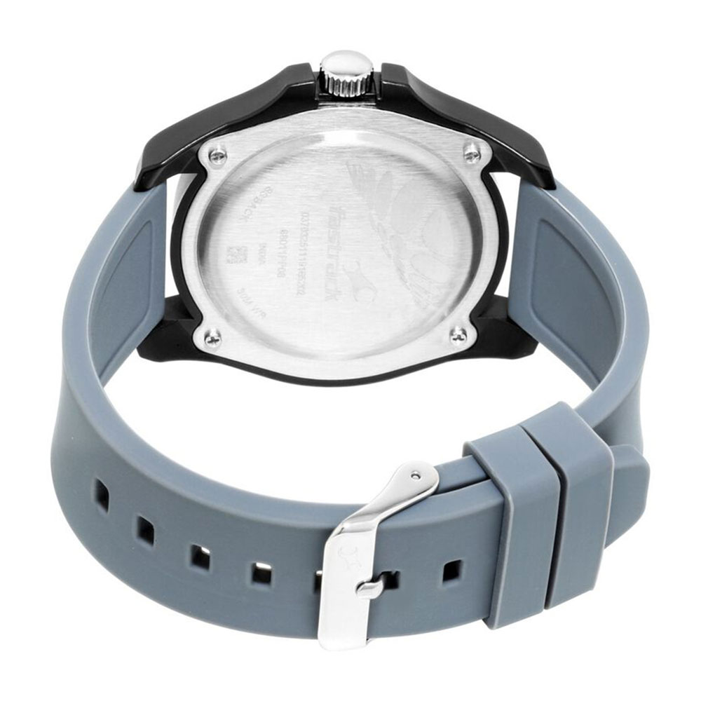 Fastrack Fastfit Quartz Analog Watch Grey Dial Silicone Strap