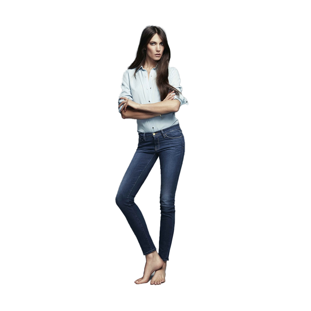 Denim Slim Fit Jeans Pant For Women - L -05