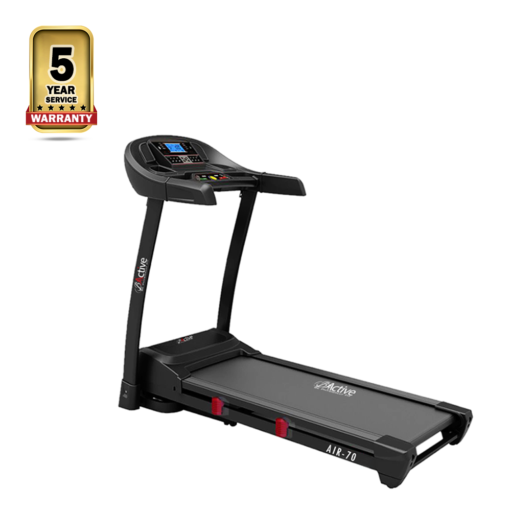 Bactive AIR-70 Light Commercial AC Motor Treadmill - Black