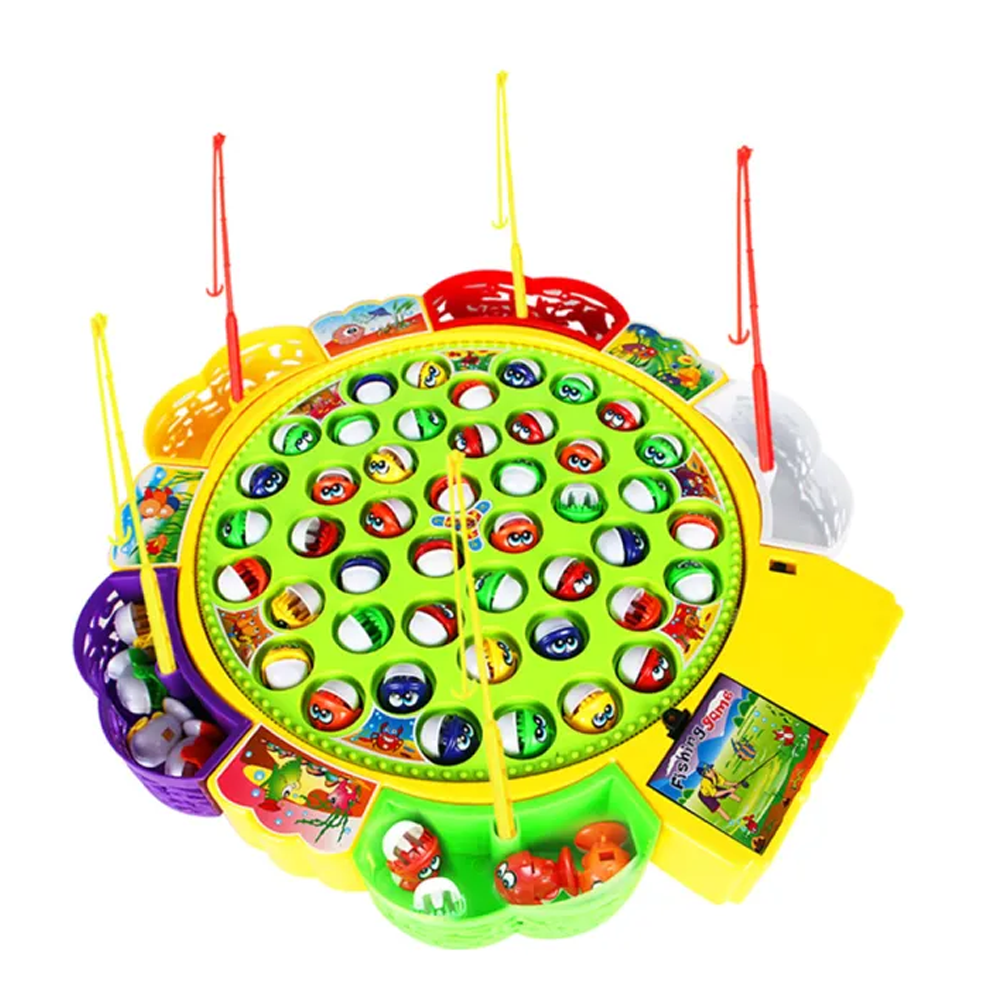 Fishing Game Toy With Fishing Sticks For Kids - Multicolor