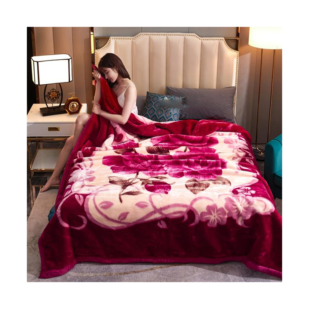 Super Soft Double Layer Winter Blanket - 3.5 Kg - Multi Color