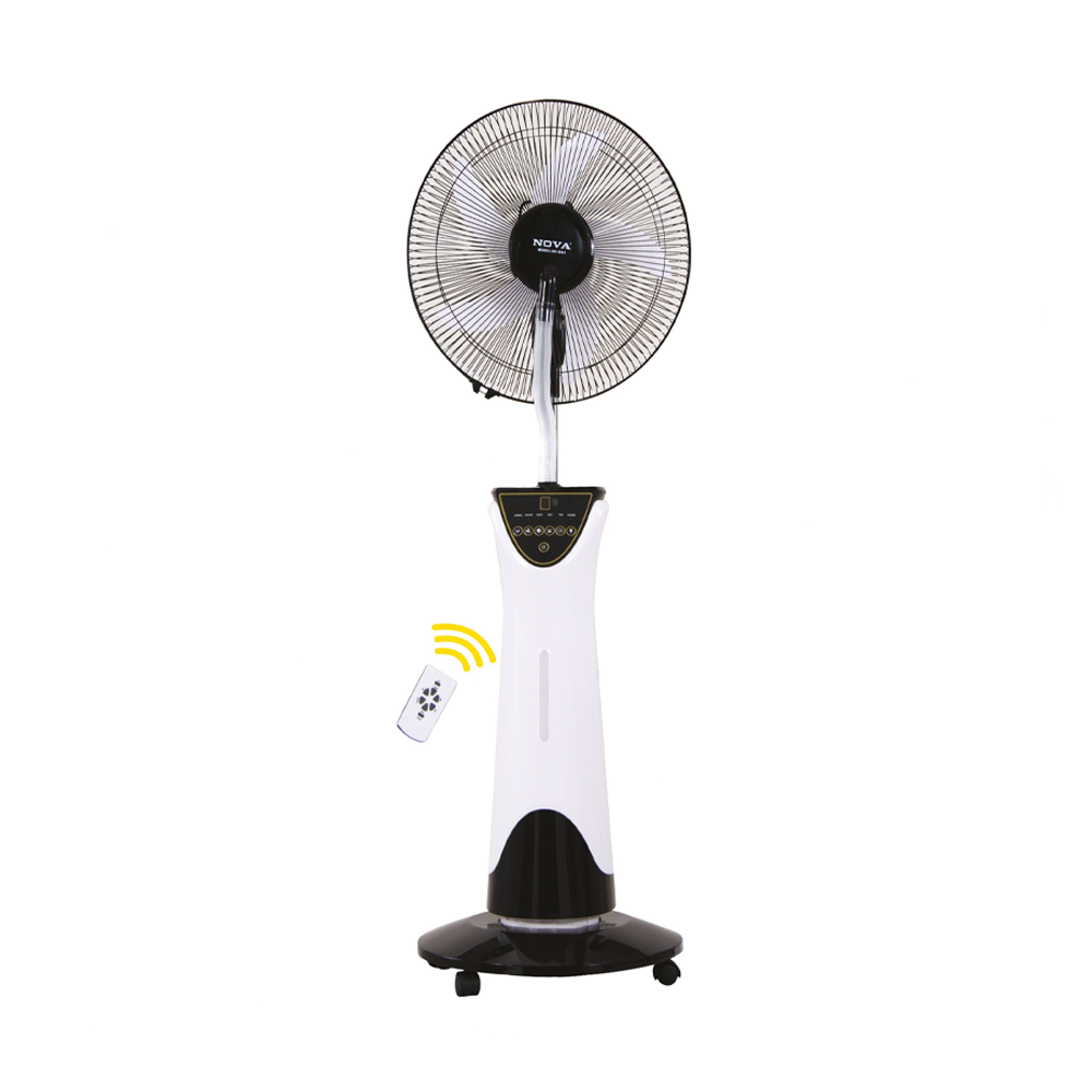 Nova NV-3061 Electric Charger Fan - Black and White