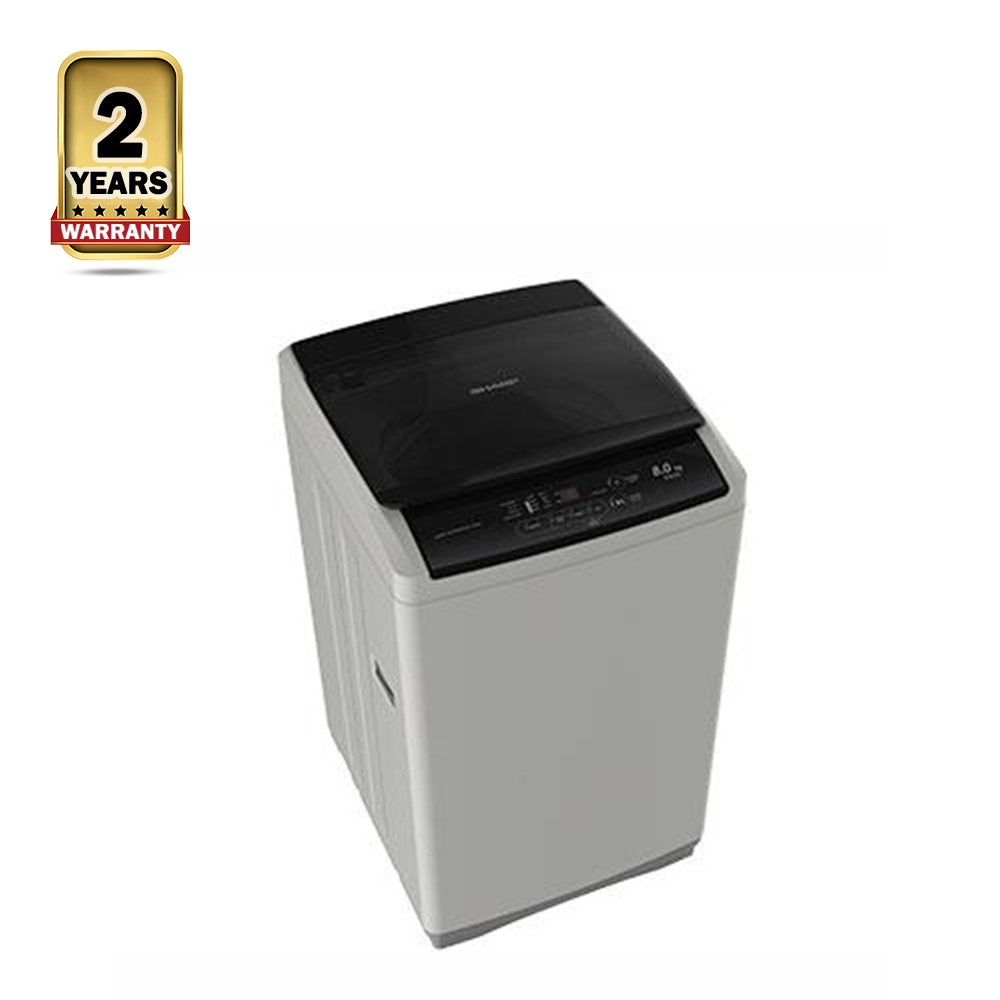 Sharp ES818X Top Loading Washing Machine - 8kg - Grey