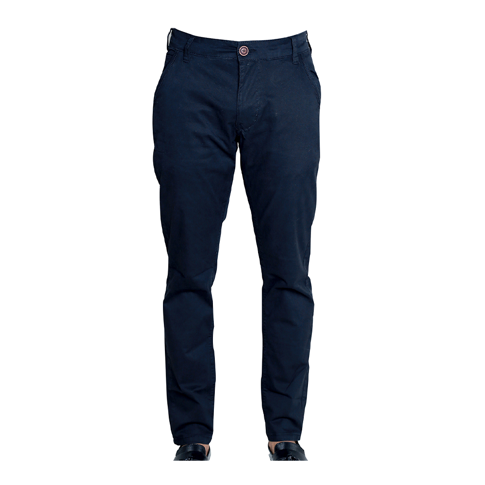 Cotton Chinos Gabardine Pant For Men - Royal Blue - NZ-3130