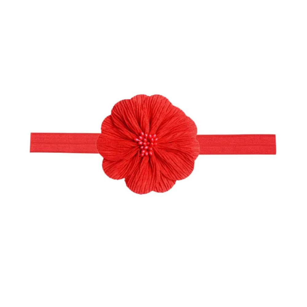 Elastic Hair Band For Baby - Red