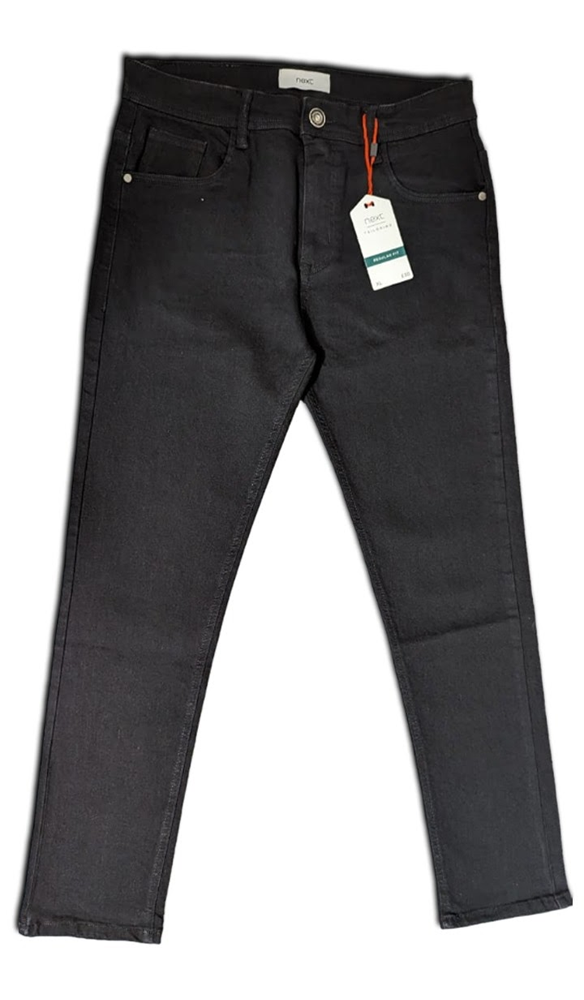 Cotton Stretch Denim Jeans Pant For Man - Black