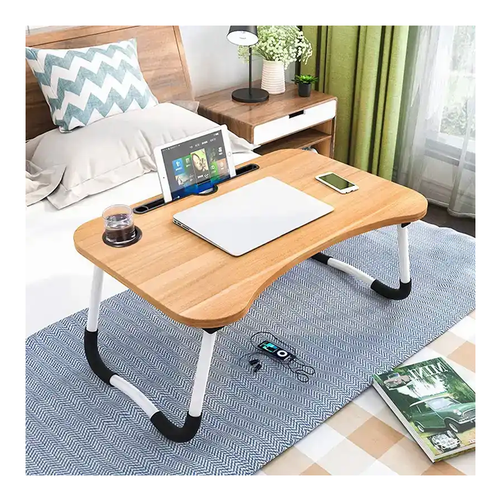 Portable Folding Laptop Table - Tan