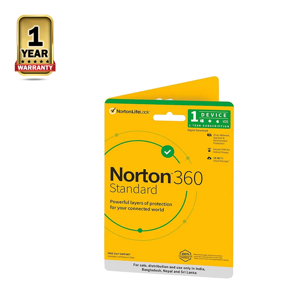 Norton 360 Standard - 1 User 1 Year - AT-NT-N-0003