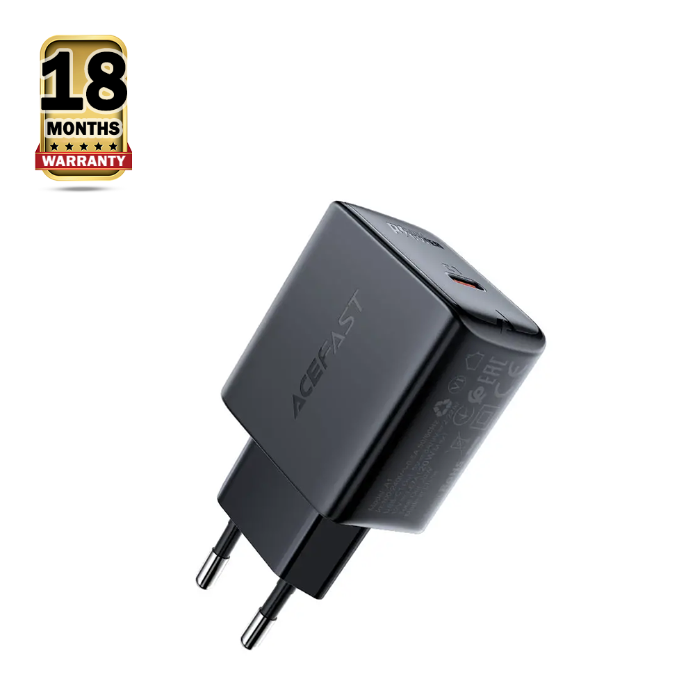 ACEFAST A1 PD Single USB C Fast Charger 20W - Black