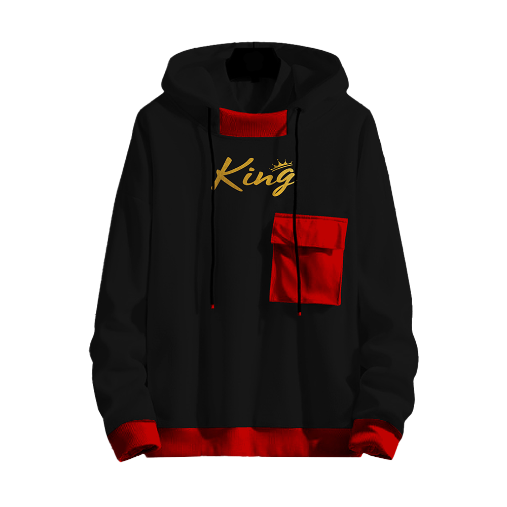 Cotton King Pocket Hoodie For Men