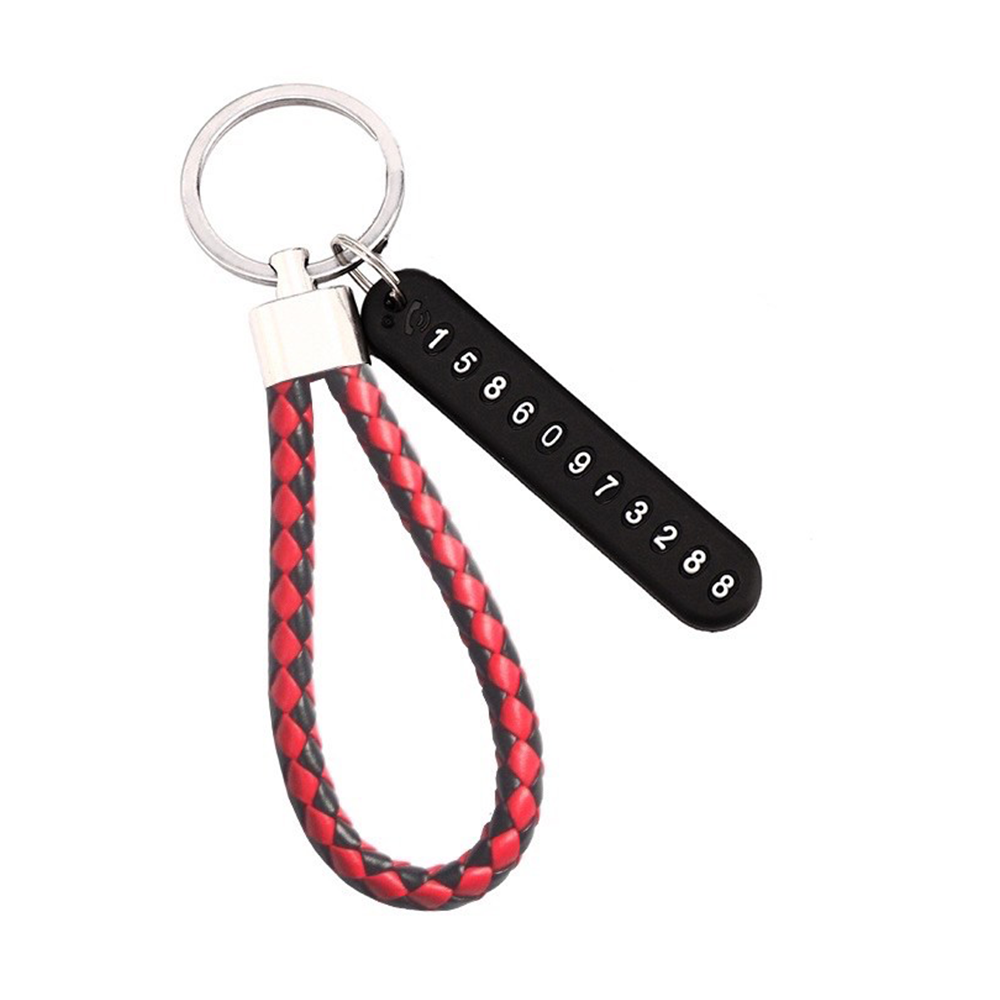 Anti Lost Key Ring With Mobile Number