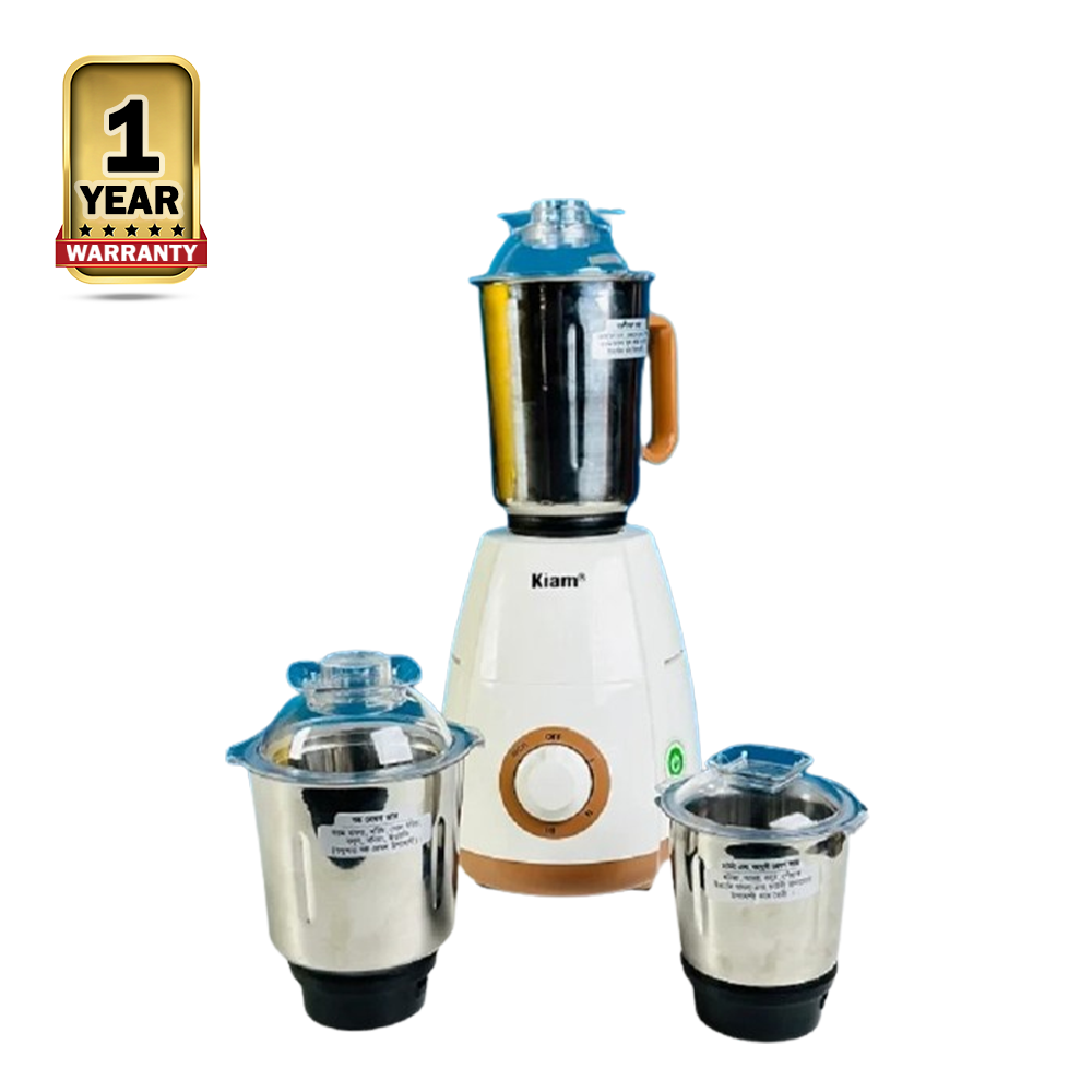 Kiam Bl-2200 3 in 1 Blender - 850watt - White and Silver