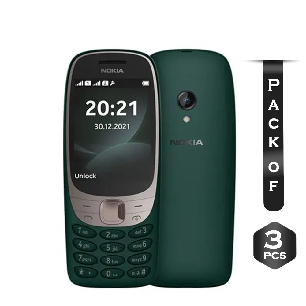 Pack of 3 Pcs Nokia 6310 (2024) Feature Phone