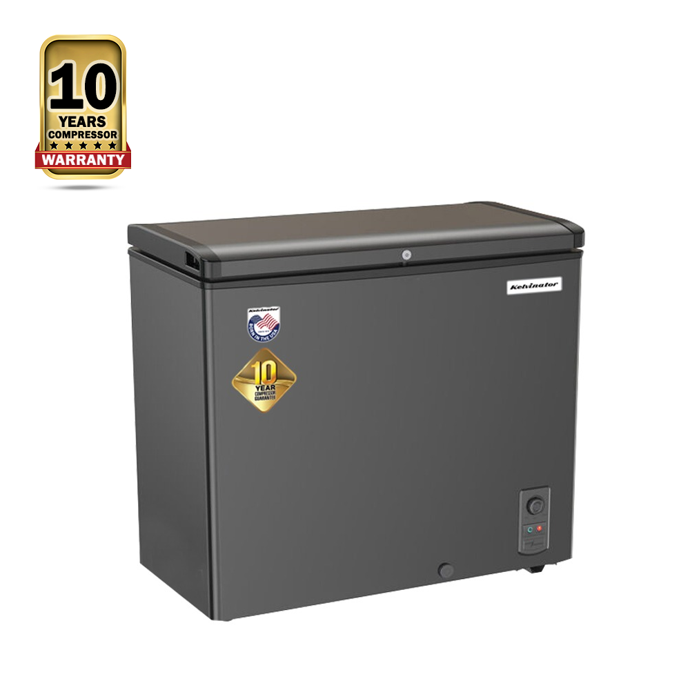 Kelvinator KCCF-230DFV Deep Freezer - 230 Liter - Gray